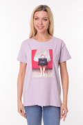 сиреневый фото Женская футболка 900760 купить в Одессе по оптовым ценам