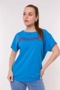 голубой фото Женская футболка 900695 купить в Одессе по оптовым ценам