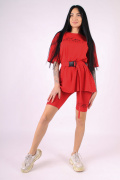 красный фото Женский костюм 1098 купить в Одессе по оптовым ценам