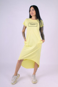 желтый фото Женское платье 1094 купить в Одессе по оптовым ценам