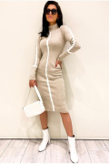 бежевый фото Женское платье 3556 купить в Одессе по оптовым ценам