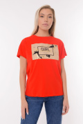 красный фото Женская футболка 900691 купить в Одессе по оптовым ценам