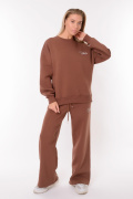 коричневый фото Женский спортивный костюм 00602 купить в Одессе по оптовым ценам