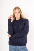 темно синий фото Женский свитер 4003 купить в Одессе по оптовым ценам