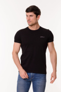черный фото Мужская футболка Е9.0635 купить в Одессе по оптовым ценам