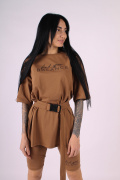 коричневый фото Женский костюм 1098 купить в Одессе по оптовым ценам