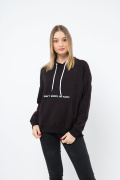 черный фото Женский свитшот К9.0597 купить в Одессе по оптовым ценам