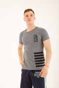 серый фото Мужская футболка E9. 00318 купить в Одессе по оптовым ценам