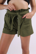 хаки фото Женские шорты 8878 купить в Одессе по оптовым ценам