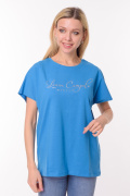 голубой фото Женская футболка 900701 купить в Одессе по оптовым ценам