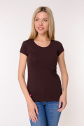 коричневый фото Женская футболка K9.00727 купить в Одессе по оптовым ценам