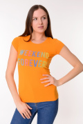 оранжевый фото Женская футболка K9.00165 купить в Одессе по оптовым ценам