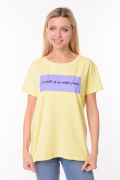 желтый фото Женская футболка 900770 купить в Одессе по оптовым ценам