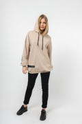 бежевый фото Женский свитшот К9.0619 купить в Одессе по оптовым ценам