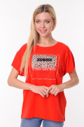 красный фото Женская футболка 900685 купить в Одессе по оптовым ценам