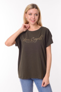 хаки фото Женская футболка 900701 купить в Одессе по оптовым ценам
