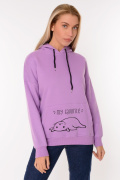 фиолетовый фото Женская толстовка K9.0379 купить в Одессе по оптовым ценам