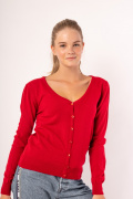 красный фото Женская кофта 1039 купить в Одессе по оптовым ценам