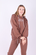 коричневый фото Женский спортивный костюм 00599 купить в Одессе по оптовым ценам