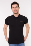черный фото Мужская футболка Polo 900606 купить в Одессе по оптовым ценам