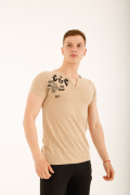 бежевый фото Мужская футболка E9. 00321 купить в Одессе по оптовым ценам
