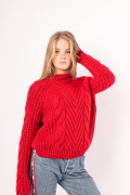 красный фото Женский свитер 4004 купить в Одессе по оптовым ценам