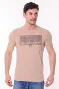бежевый фото Мужская футболка 900717 купить в Одессе по оптовым ценам
