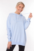 голубой фото Женское худи 900587 купить в Одессе по оптовым ценам