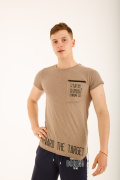 коричневый фото Мужская футболка E9. 00319 купить в Одессе по оптовым ценам