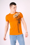 оранжевый фото Мужская футболка 1006 купить в Одессе по оптовым ценам