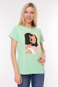 мята фото Женская футболка 900610 купить в Одессе по оптовым ценам