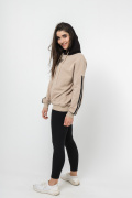 бежевый фото Женский свитшот К9.0614 купить в Одессе по оптовым ценам
