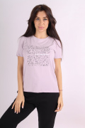 сиреневый фото Женская футболка 1077 купить в Одессе по оптовым ценам