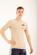 бежевый фото Мужская футболка E9. 00139 купить в Одессе по оптовым ценам