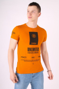 оранжевый фото Мужская футболка 1005 купить в Одессе по оптовым ценам