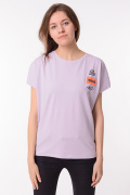 сиреневый фото Женская футболка 900734 купить в Одессе по оптовым ценам