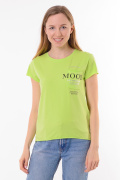 салатовый фото Женская футболка 1067 купить в Одессе по оптовым ценам