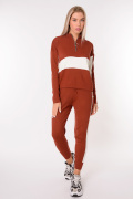 терракот фото Женский костюм из тонкой вязки 1041 купить в Одессе по оптовым ценам