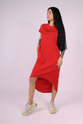 красный фото Женское платье 1094 купить в Одессе по оптовым ценам