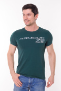 зеленый фото Мужская футболка 900713 купить в Одессе по оптовым ценам