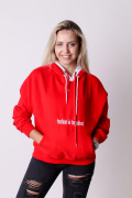 красный фото Женская толстовка K9.0376 купить в Одессе по оптовым ценам