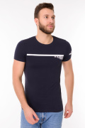 темно синий фото Мужская футболка 900724 купить в Одессе по оптовым ценам