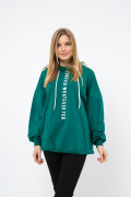 зеленый фото Женская толстовка K9.0640 купить в Одессе по оптовым ценам