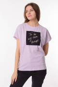 сиреневый фото Женская футболка 900732 купить в Одессе по оптовым ценам