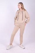бежевый фото Женский спортивный костюм 00603 купить в Одессе по оптовым ценам
