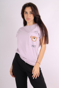 сиреневый фото Женская футболка 1083 купить в Одессе по оптовым ценам