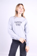 белый фото Женский свитшот 1018 купить в Одессе по оптовым ценам