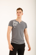 серый фото Мужская футболка E9. 00321 купить в Одессе по оптовым ценам