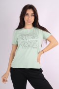 мята фото Женская футболка 1077 купить в Одессе по оптовым ценам