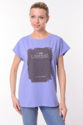 фиолетовый фото Женская футболка 900616 купить в Одессе по оптовым ценам